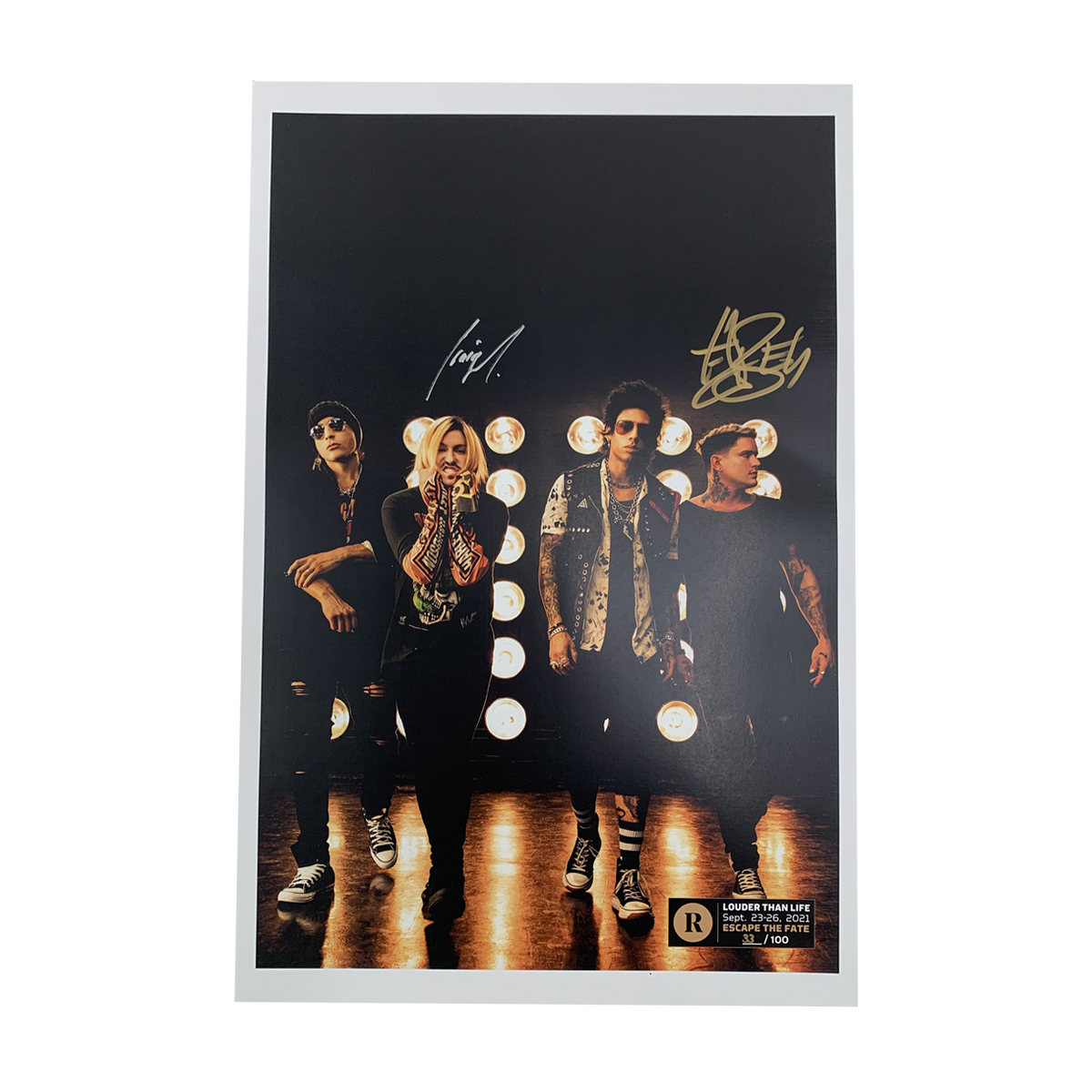 ESCAPE THE FATE X REVOLVER X LOUDER THAN LIFE - SIGNED FESTIVAL POSTER