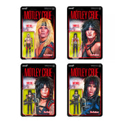 MOTLEY CRUE REACTION FIGURES WAVE 01 - SHOUT AT THE DEVIL - 4 PACK