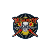 MEGADETH SKULL & BULLETS EMBROIDERED PATCH