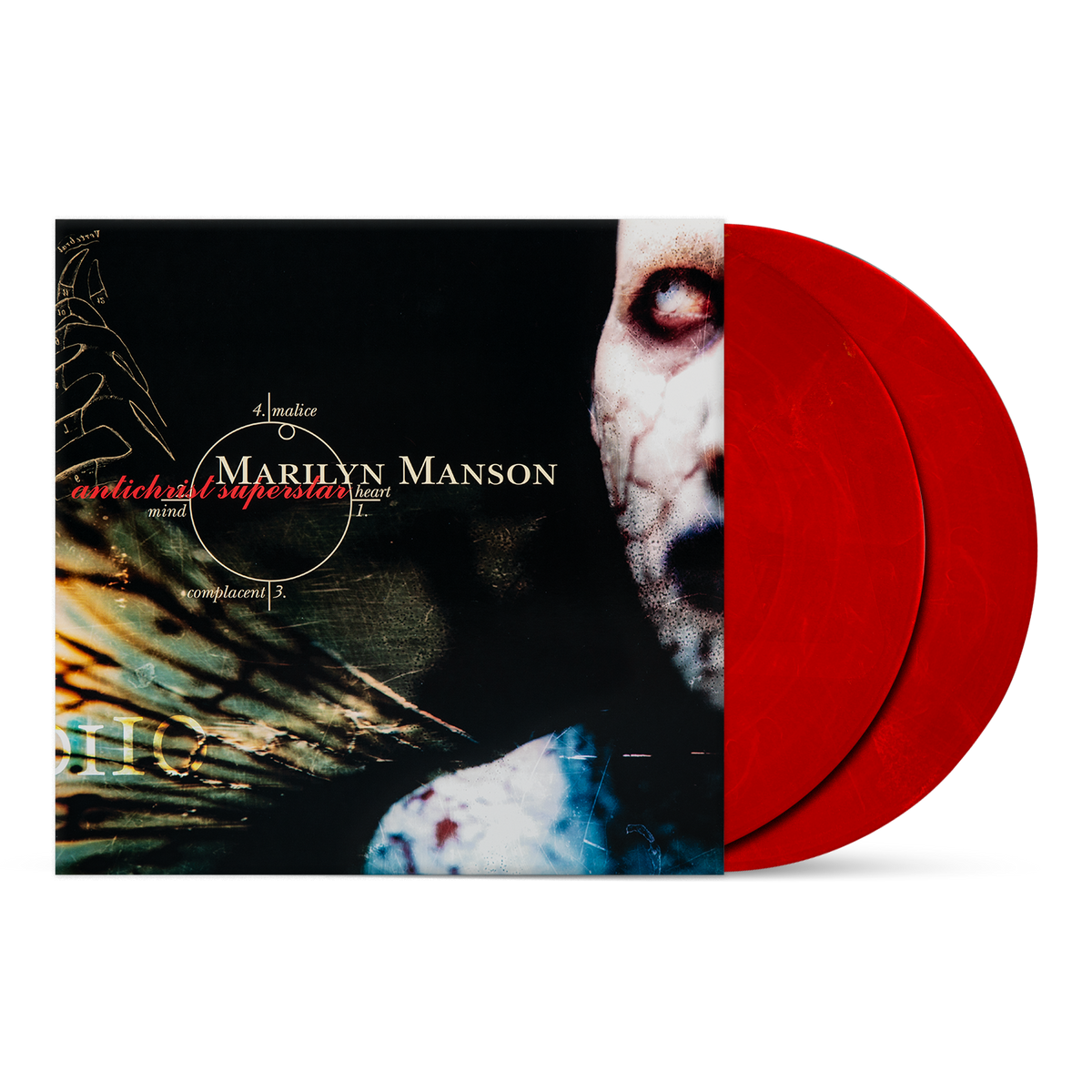 MARILYN MANSON ‘ANTICHRIST SUPERSTAR’ 30TH ANNIVERSARY 2LP (Iridescent Red w/ Gold Swirl Vinyl)