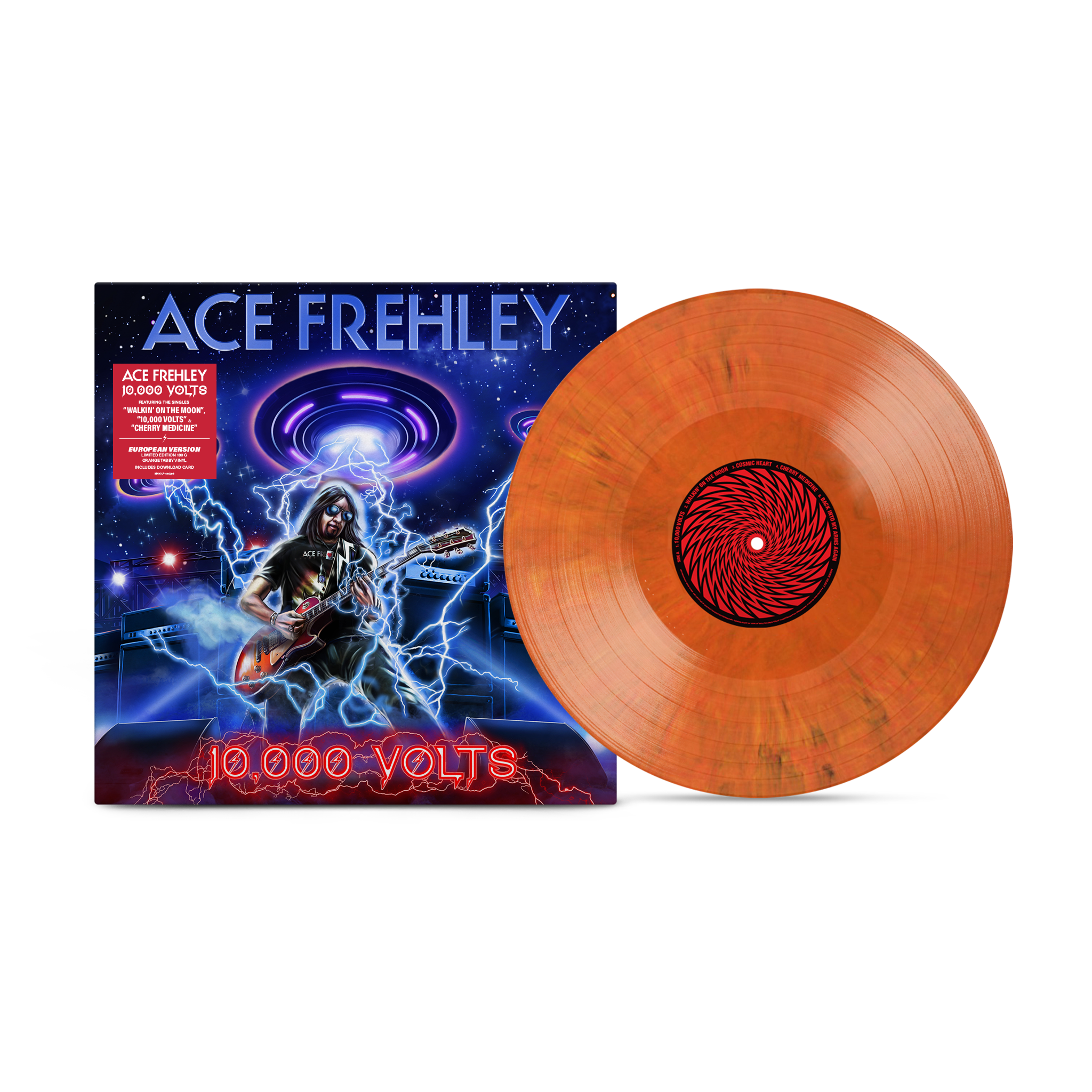 ACE FREHLEY '10,000 VOLTS' LP (Orange Tabby Vinyl)