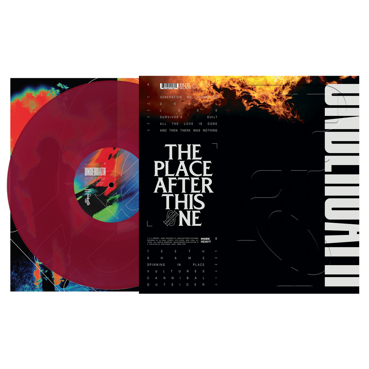 UNDEROATH 'THE PLACE AFTER THIS ONE' LP (Ruby Vinyl)