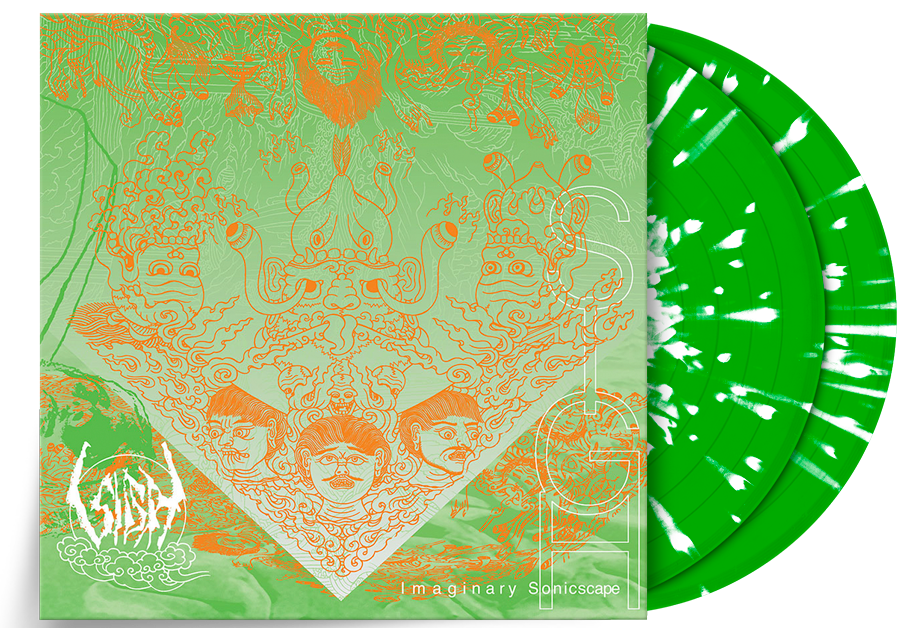SIGH 'IMAGINARY SONICSCAPE' LTD EDITION NEON GREEN WITH WHITE SPLATTER 2LP ' ONLY 200 MADE