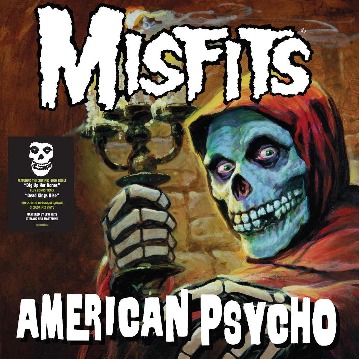 MISFITS 'AMERICAN PSYCHO' LP (Orange/Red/Black Tri-Color Mix Vinyl)