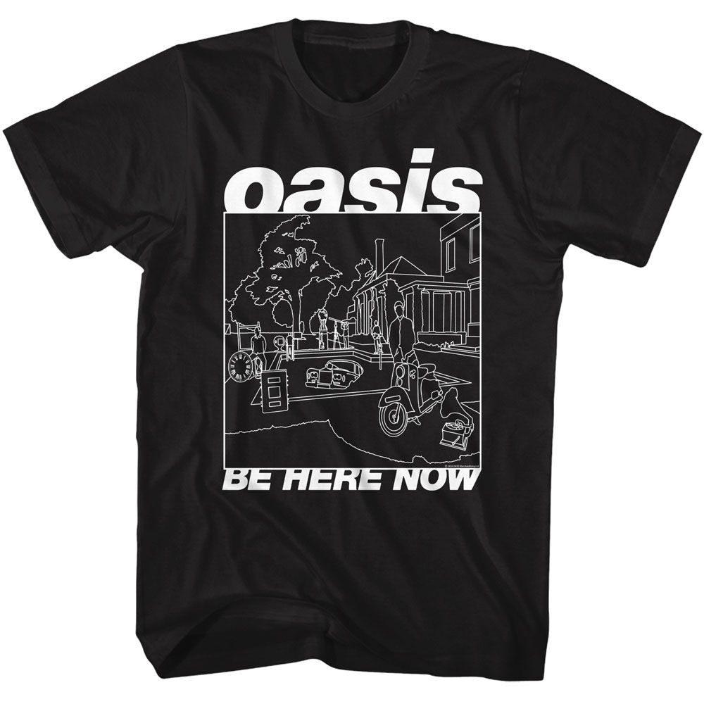 OASIS - BE HERE NOW LINE ART SHIRT