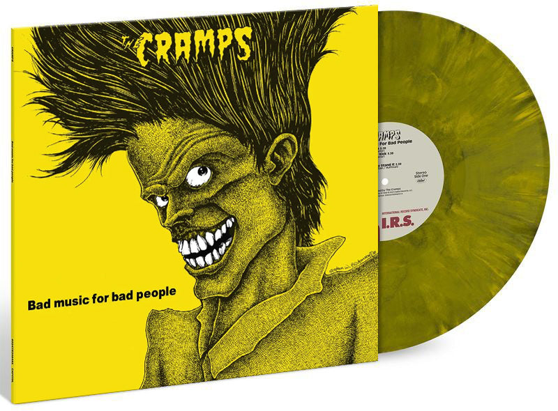 THE CRAMPS 'BAD MUSIC FOR BAD PEOPLE' LP (Goo Goo Muck Green Vinyl)
