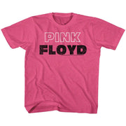 PINK FLOYD - PINK WHITE OUTLINE TODDLER SHIRT