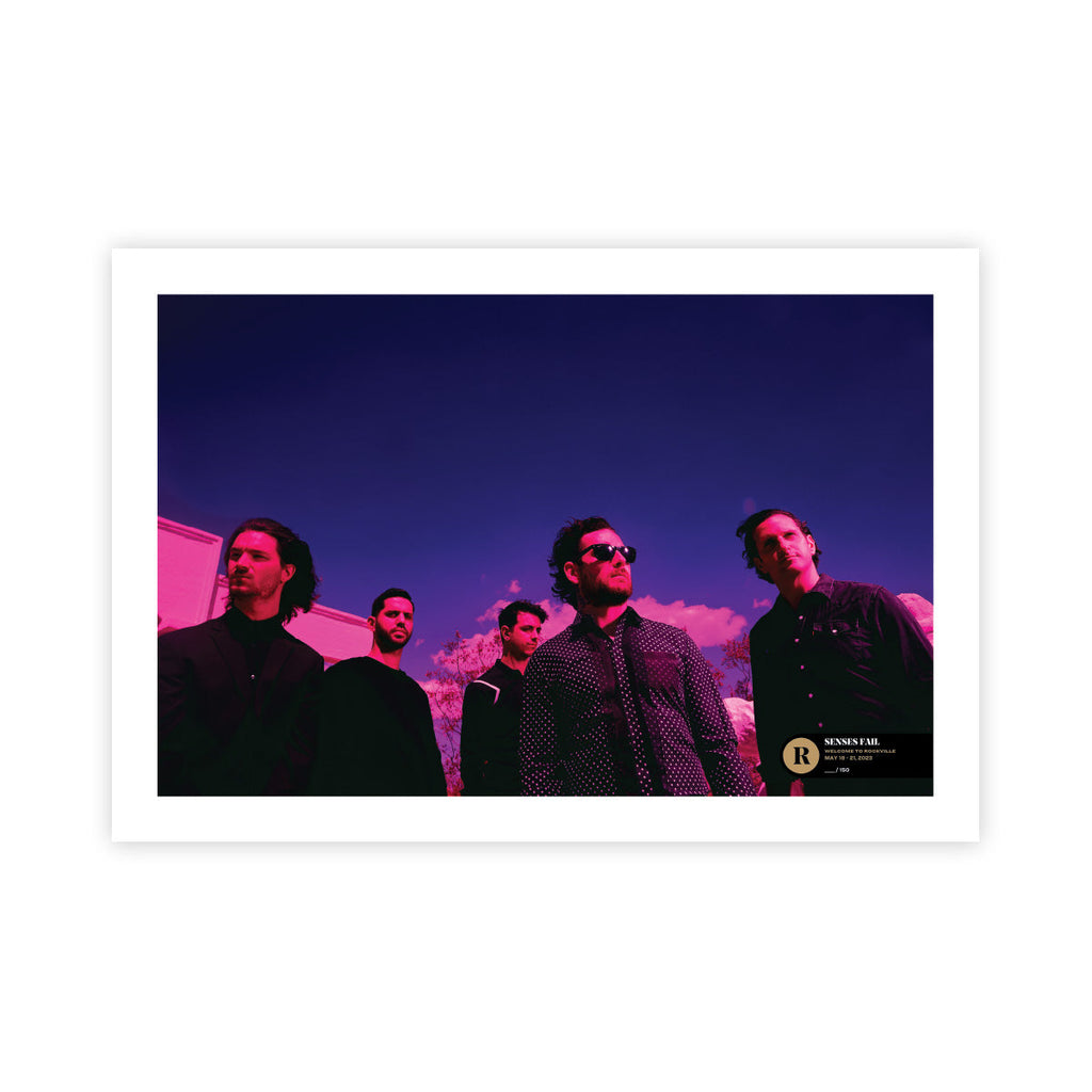 SENSES FAIL X WELCOME TO ROCKVILLE 2023 LIMITED EDITION SIGNED POSTER