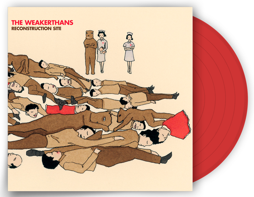 THE WEAKERTHANS 'RECONSTRUCTION SITE' LIMITED EDITION TRANSLUCENT RUBY RED VINYL ' ONLY 300 MADE