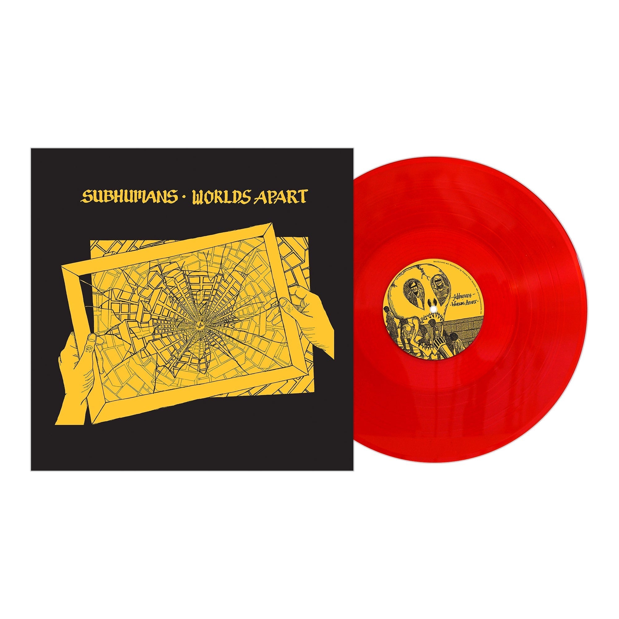 SUBHUMANS 'WOLRDS APART' LP (Blood Red Vinyl)