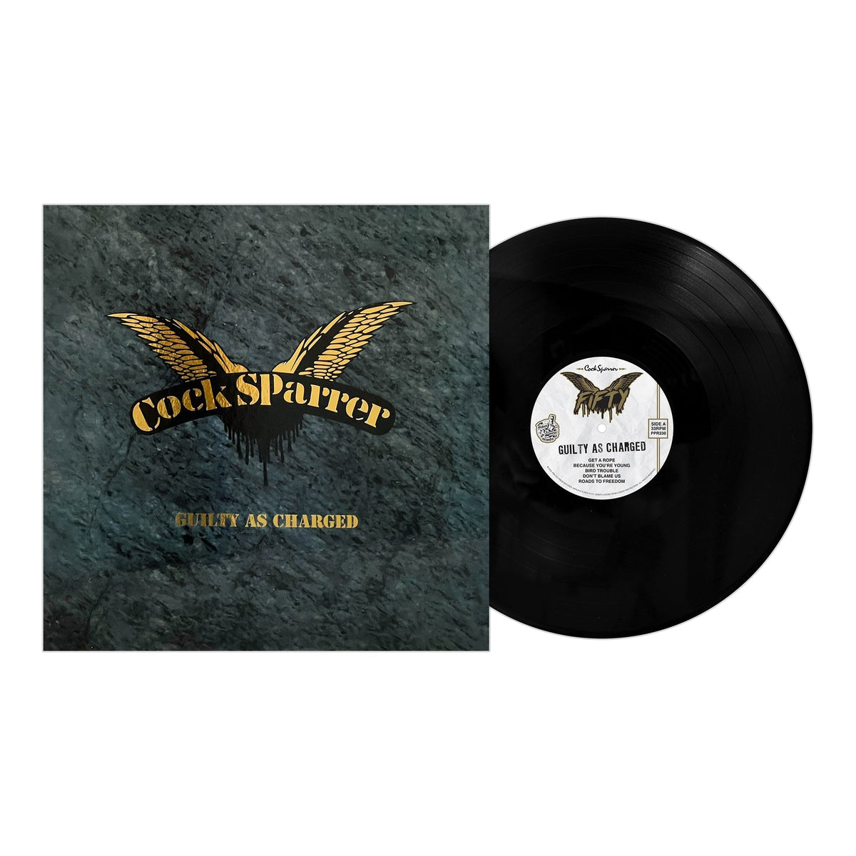 COCK SPARRER 'GUILTY AS CHARGED' LP (50th Anniversary Edition)