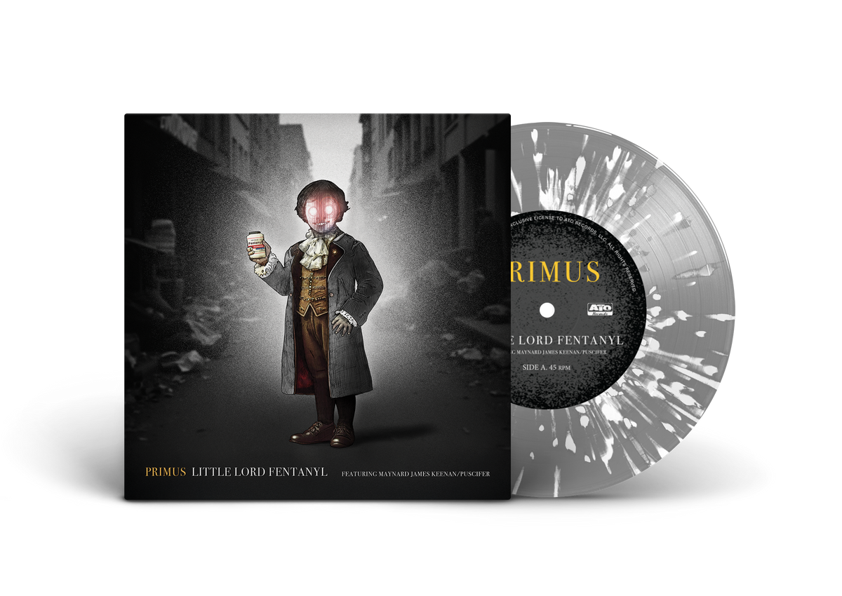 PRIMUS ‘LITTLE LORD FENTANYL / DUCHESS (AND THE PROVERBIAL MIND SPREAD - LIVE)’ 7” (Exclusive – Only 500 Made, Gray w/ White Splatter)