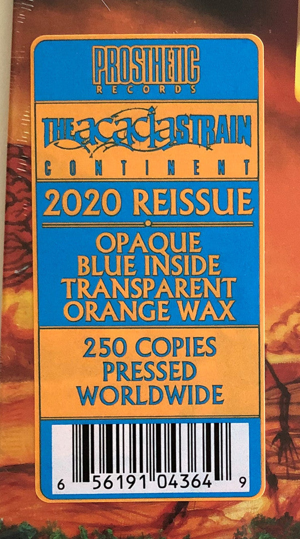 THE ACACIA STRAIN 'CONTINENT' BLUE INSIDE ORANGE LP