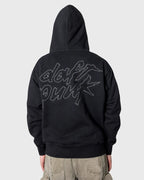 DAFT PUNK x PLEASURES RAM ZIP HOODIE (Black)