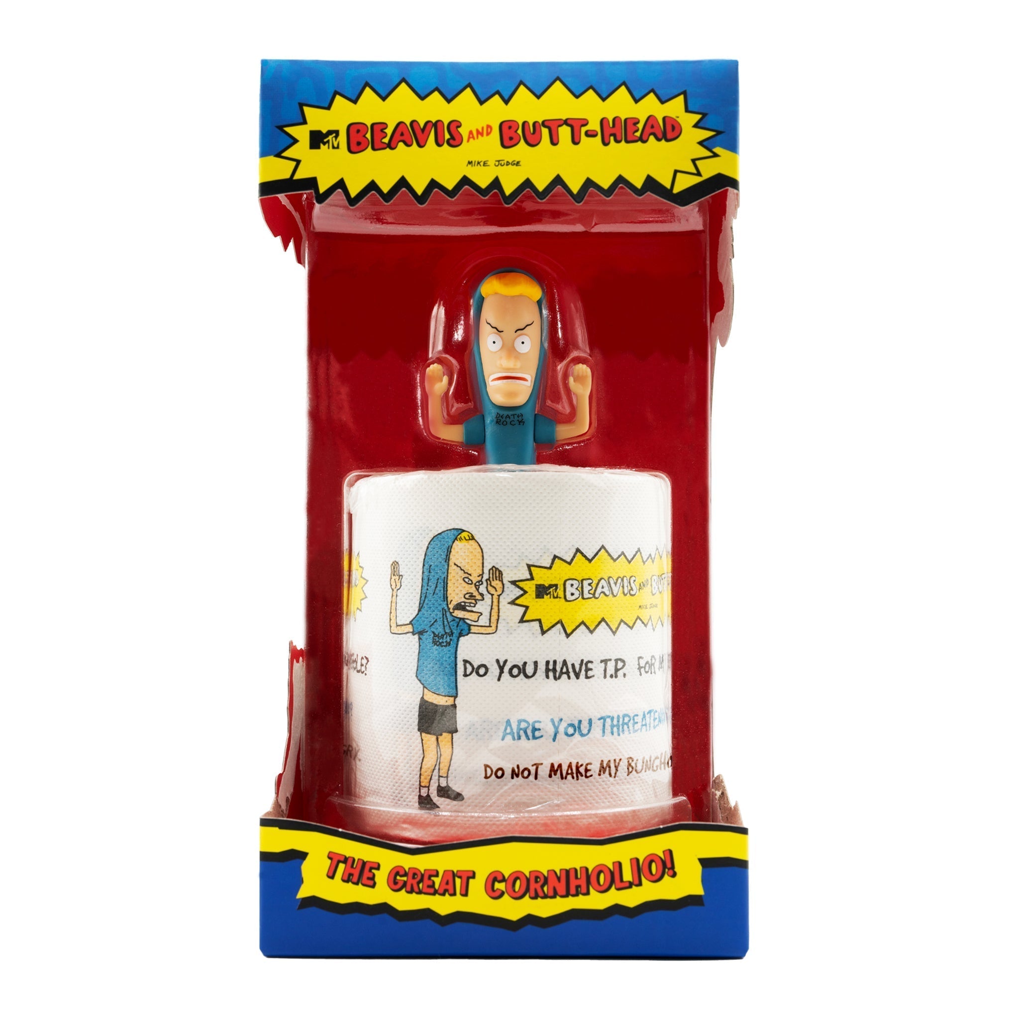 *BLEMISHED* BEAVIS AND BUTT-HEAD REACTION FIGURE WAVE 1 - CORNHOLIO BOXSET WITH TP *BLEMISHED*