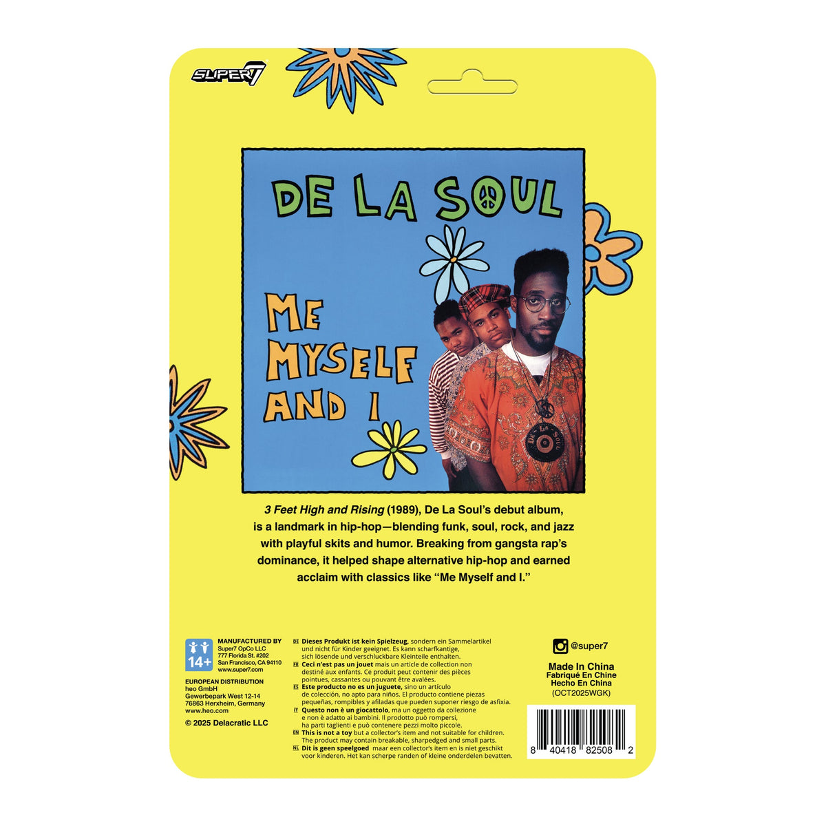 DE LA SOUL KELVIN "POSDNUOS" MERCER REACTION FIGURE WAVE 1 (Me, Myself & I)