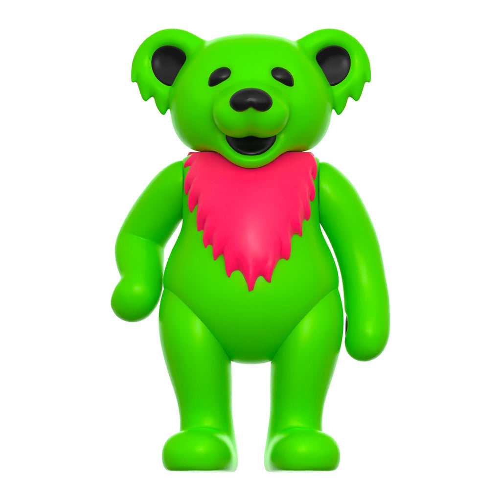 SUPER7 REACTION GRATEFUL DEAD W3 DANCING BEARS LEAFY GREEN (GLOW IN THE DARK)