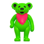 SUPER7 REACTION GRATEFUL DEAD W3 DANCING BEARS LEAFY GREEN (GLOW IN THE DARK)