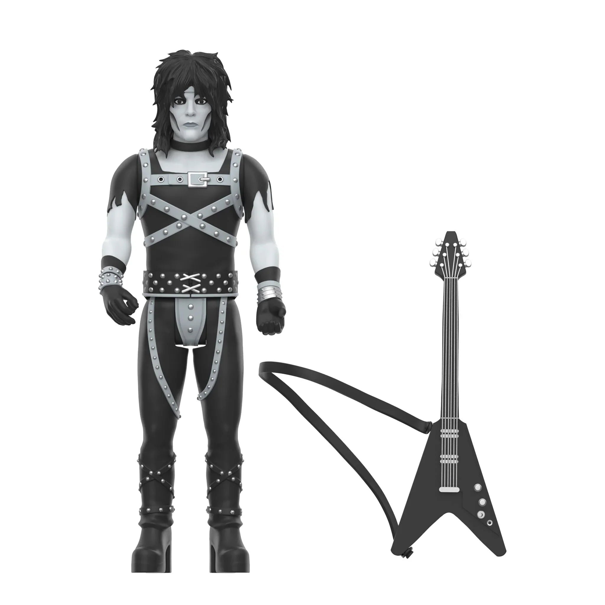 MOTLEY CRUE MICK MARS (SHOUT AT THE DEVIL - BLACK & WHITE) REACTION FIGURE WAVE 02 is