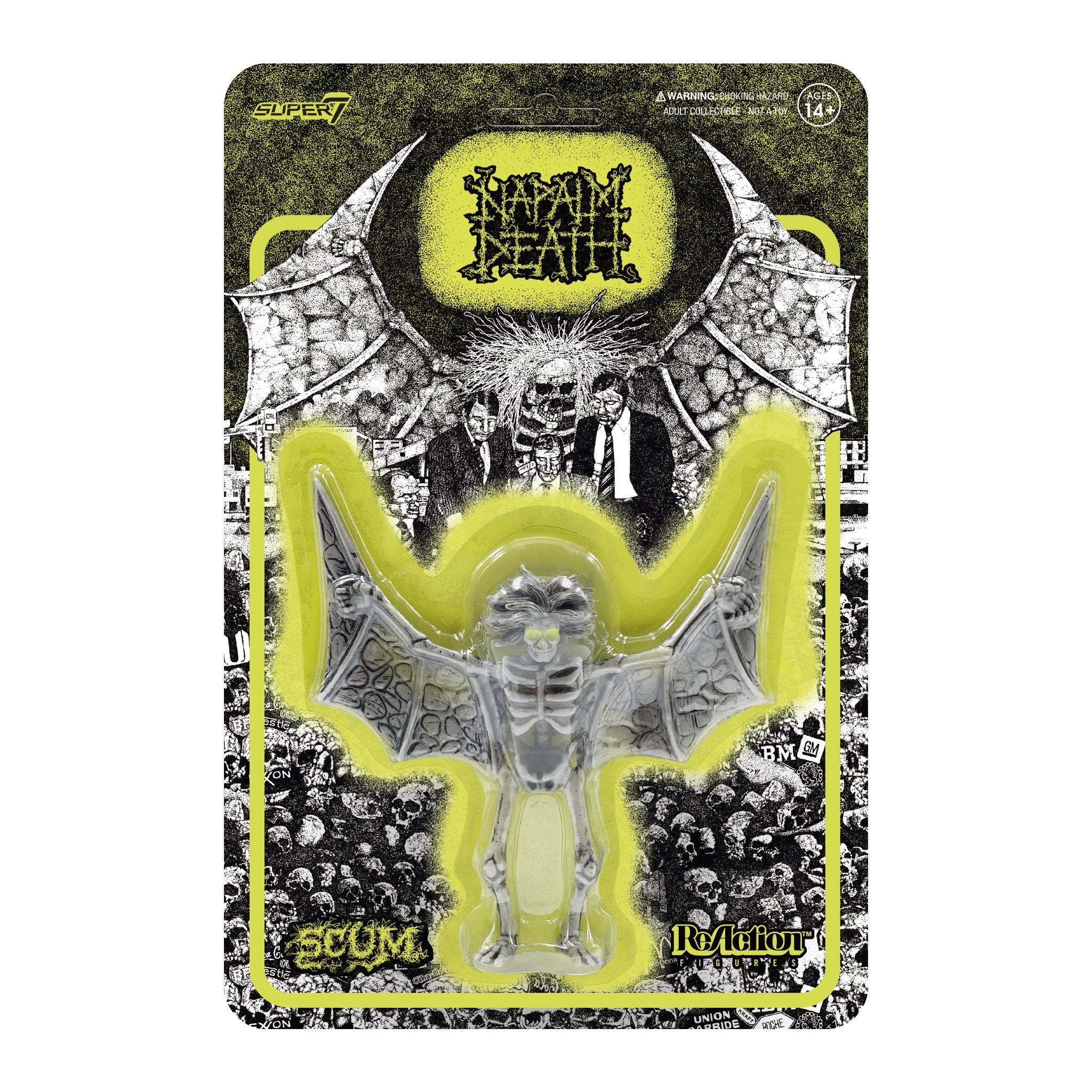 NAPALM DEATH REACTION FIGURE - SCUM DEMON (LIME GREEN)
