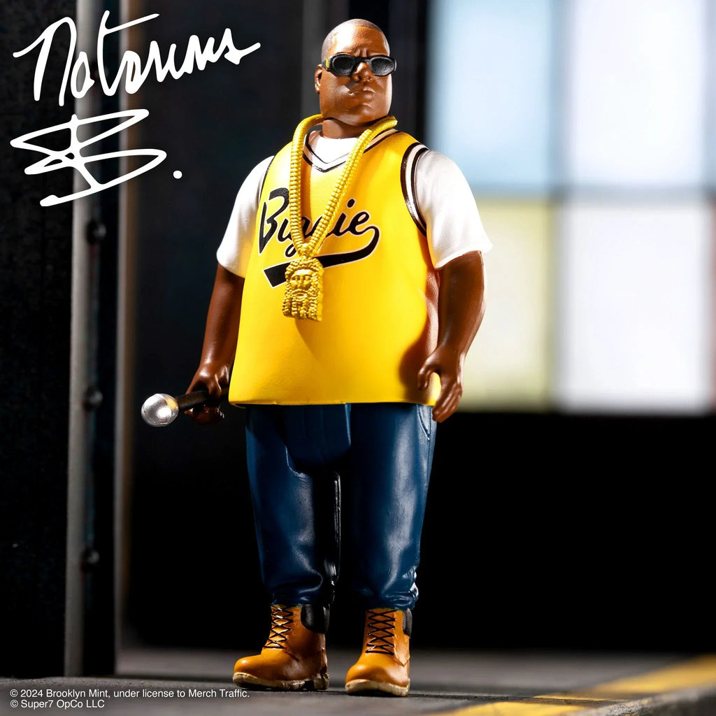 NOTORIOUS B.I.G. REACTION FIGURE WAVE 4 (Yellow Jersey)