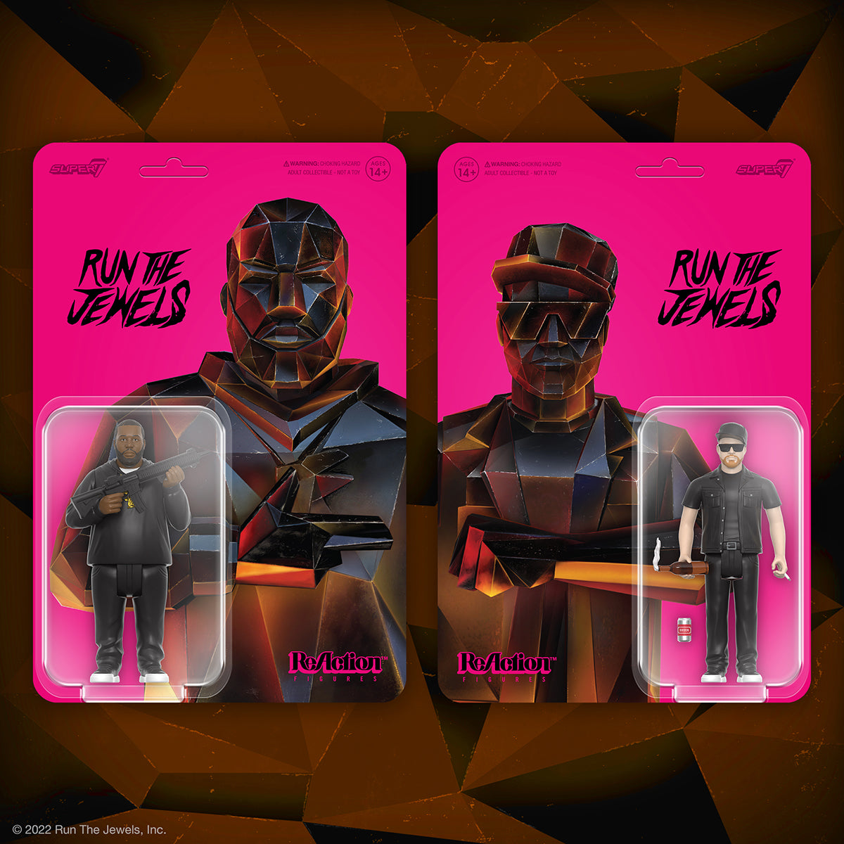 RUN THE JEWELS - DANGEROUS KILLER MIKE AND EL-P REACTION FIGURES 2-PACK