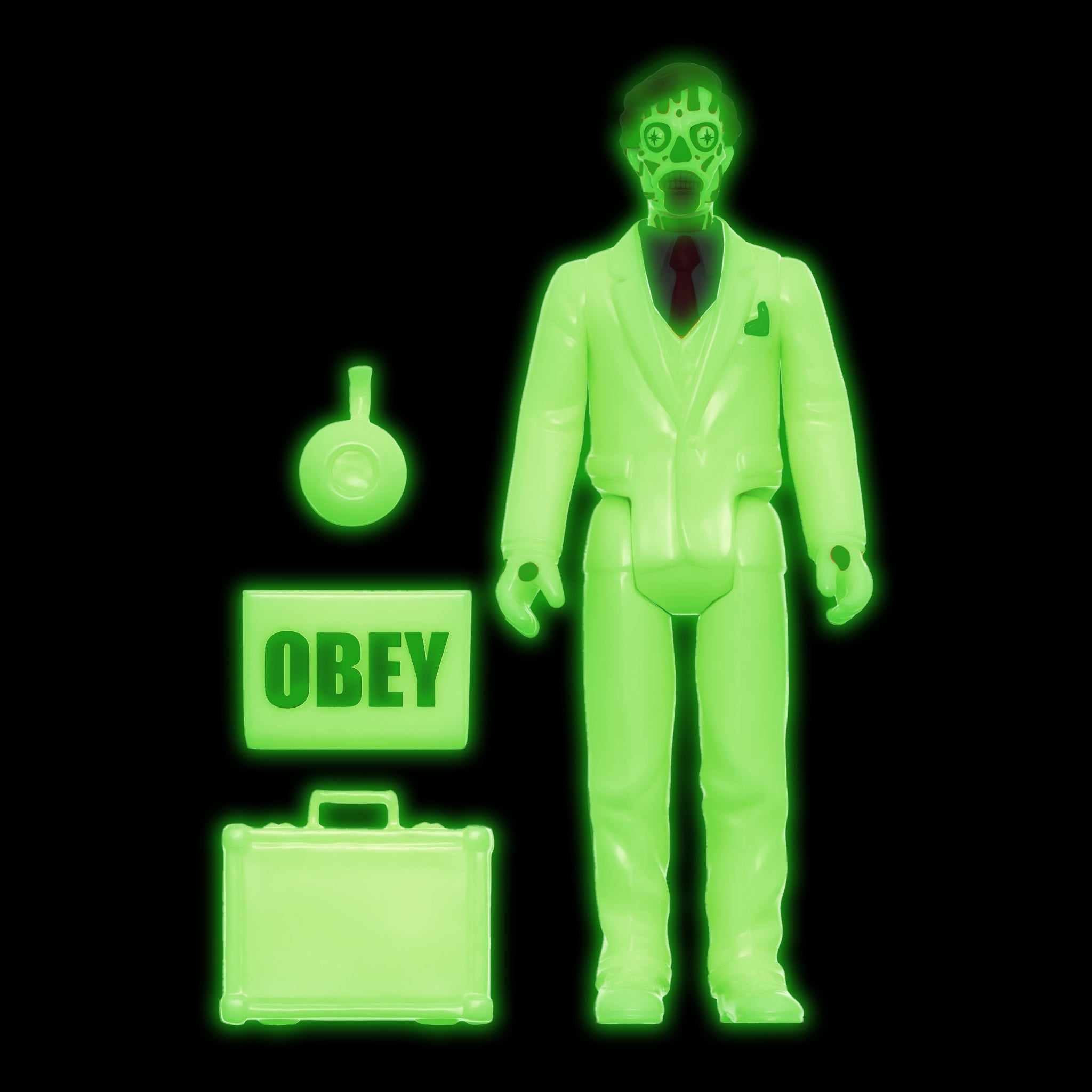 THEY LIVE REACTION WAVE 2 FIGURE - MALE GHOUL (GLOW)