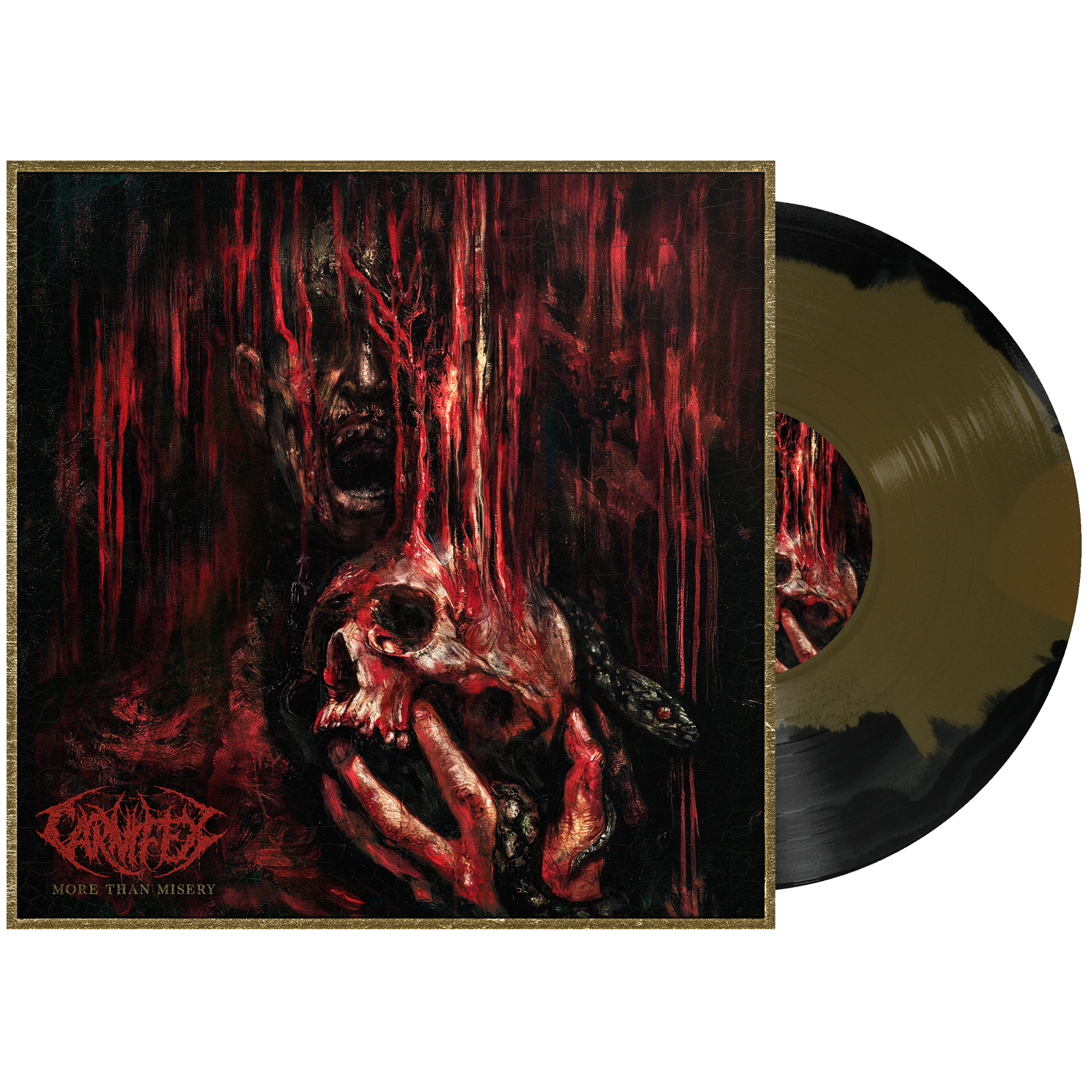 CARNIFEX ‘MORE THAN MISERY’ LP (Black & Gold A-Side/B-Side Vinyl)
