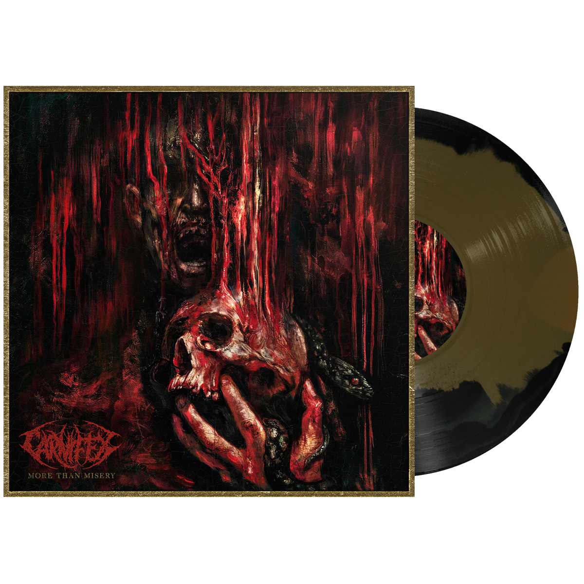 CARNIFEX ‘MORE THAN MISERY’ LP (Black & Gold A-Side/B-Side Vinyl)