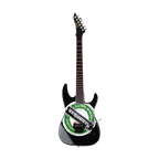 SLAYER - JEFF HANNEMAN - GREEN HEINEKEN LOGO MINI GUITAR
