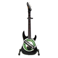 SLAYER - JEFF HANNEMAN - GREEN HEINEKEN LOGO MINI GUITAR
