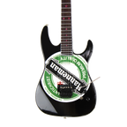 SLAYER - JEFF HANNEMAN - GREEN HEINEKEN LOGO MINI GUITAR