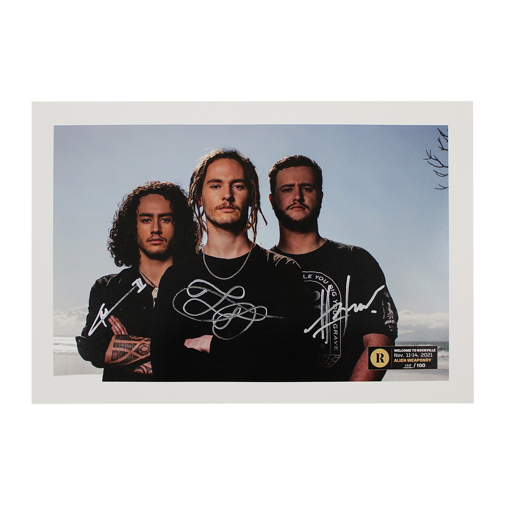 ALIEN WEAPONRY X REVOLVER ROCKVILLE - SIGNED FESTIVAL POSTER