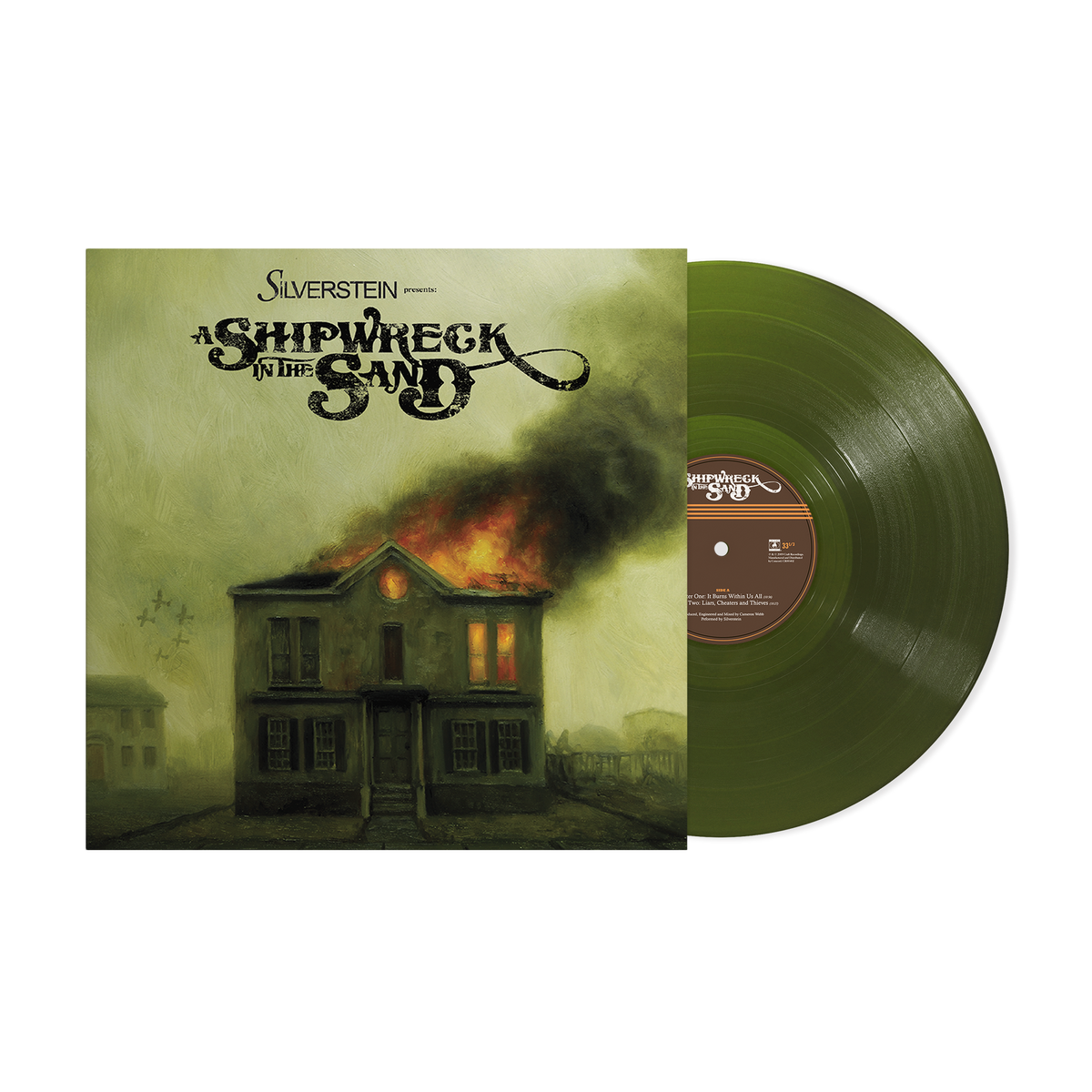 SILVERSTEIN ‘SHIPWRECK IN THE SAND’ LP (Limited Edition – Only 500 Made, Translucent Forest Green Vinyl)