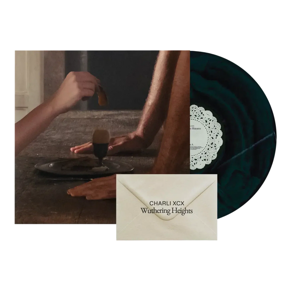 CHARLI XCX 'WUTHERING HEIGHTS' LP (Galaxy Green/Black Vinyl)
