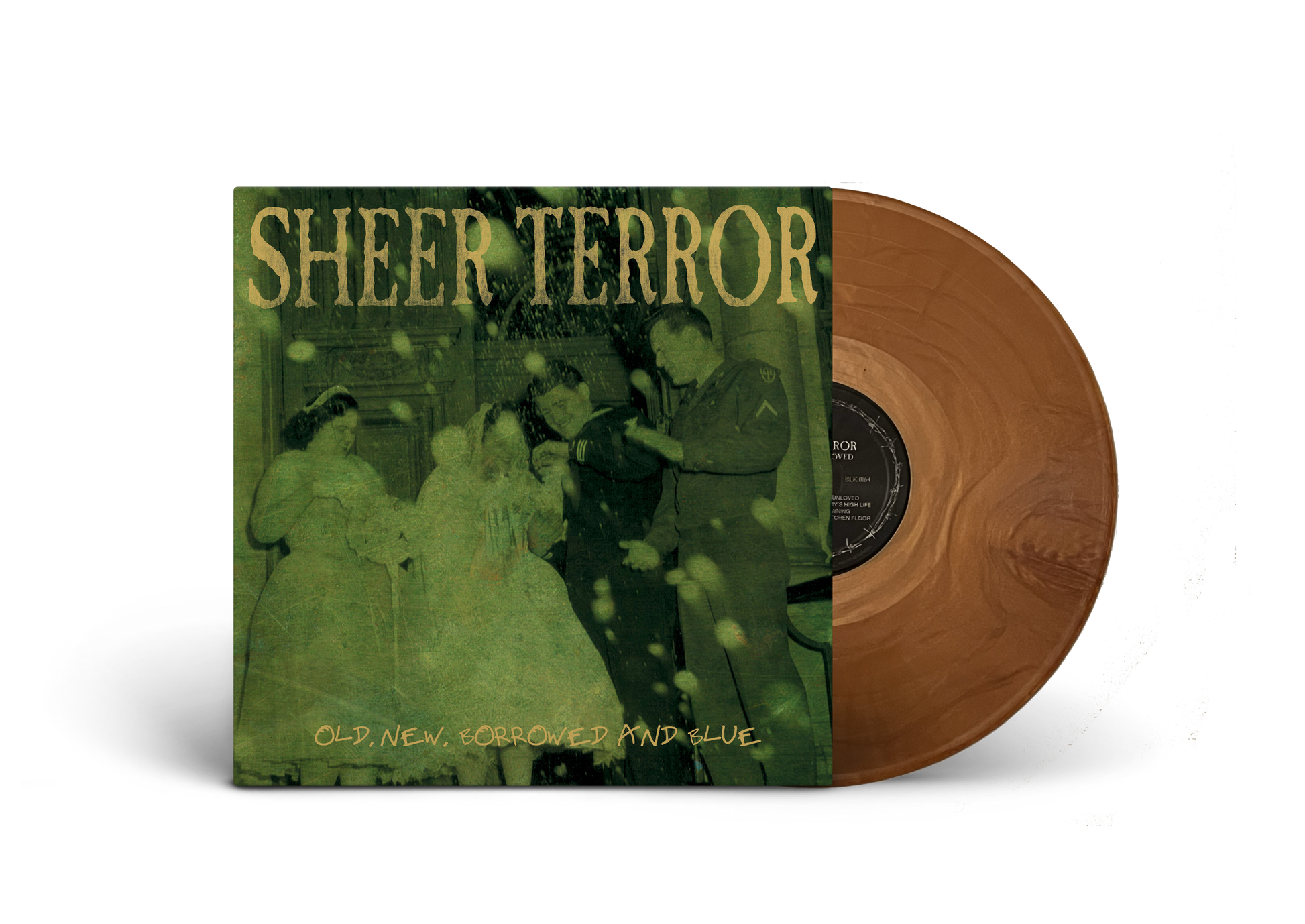 SHEER TERROR ‘OLD NEW BORROWED & BLUE’ LP (Limited Edition – Only 200 Made, Gold Opaque Vinyl)