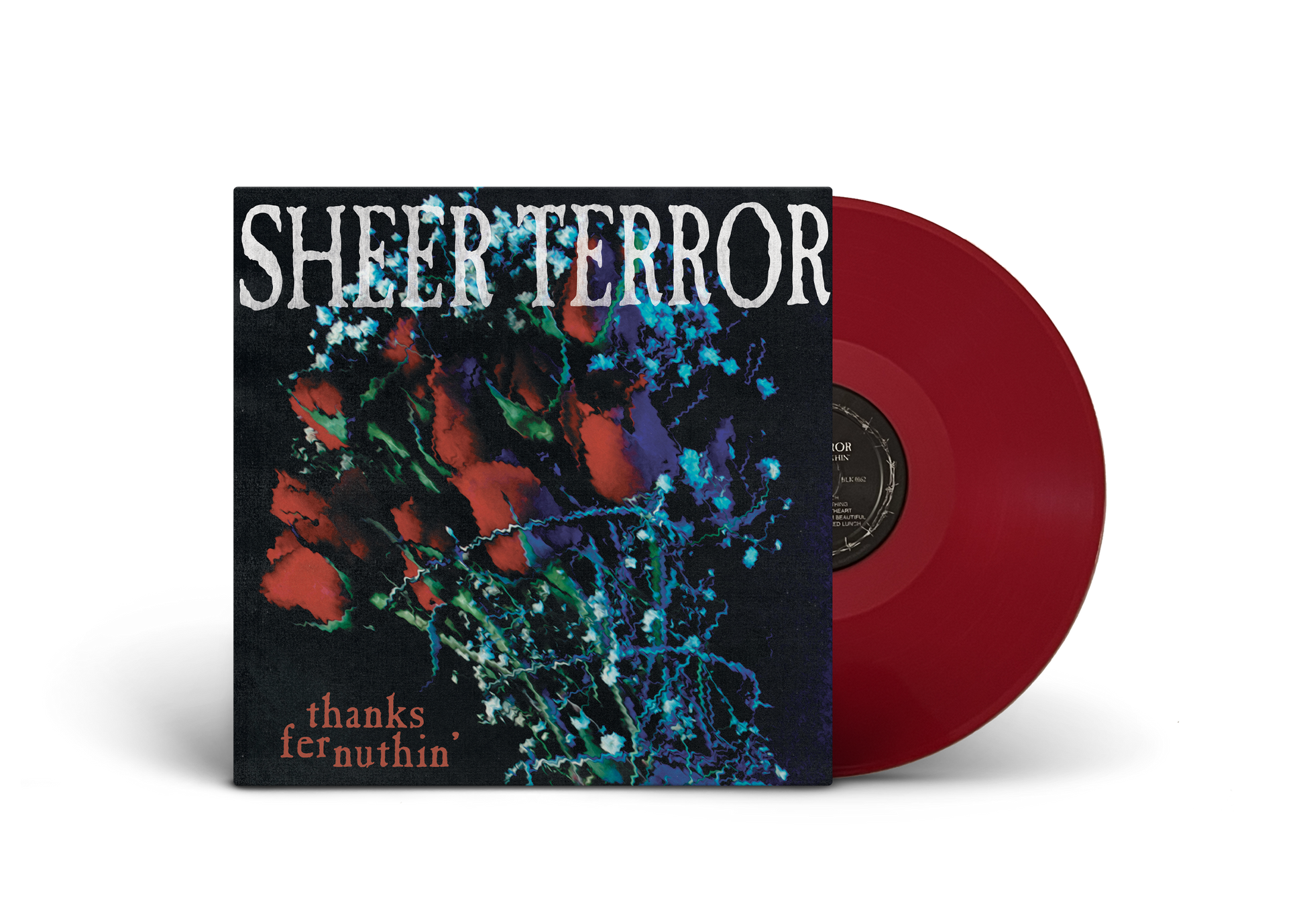 SHEER TERROR ‘THANKS FER NUTHIN’ LP (Limited Edition – Only 200 Made, Blood Red Swirl Vinyl)