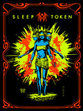 SLEEP TOKEN 'CHARACTER/ANGEL' FLOCKED BLACKLIGHT POSTERS