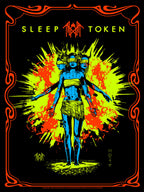 SLEEP TOKEN 'CHARACTER/ANGEL' FLOCKED BLACKLIGHT POSTERS