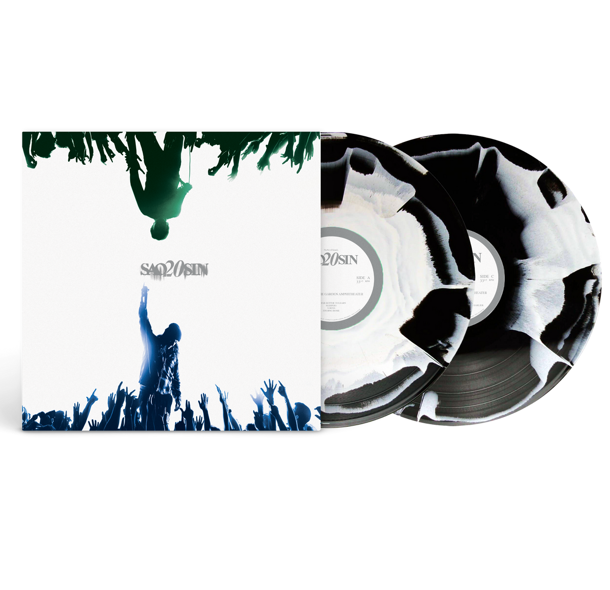 SAOSIN ‘LIVE AT THE GARDEN AMPHITHEATER’ 2LP (Limited Edition – Only 200 Made, Opaque Black & White A Side/B Side Vinyl)