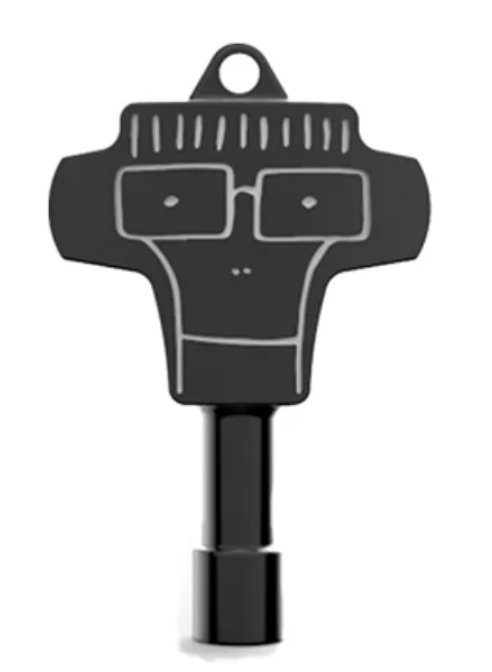 DESCENDENTS - COLLECTIBLE SIGNATURE DRUM KEY (BLACK VARIANT)