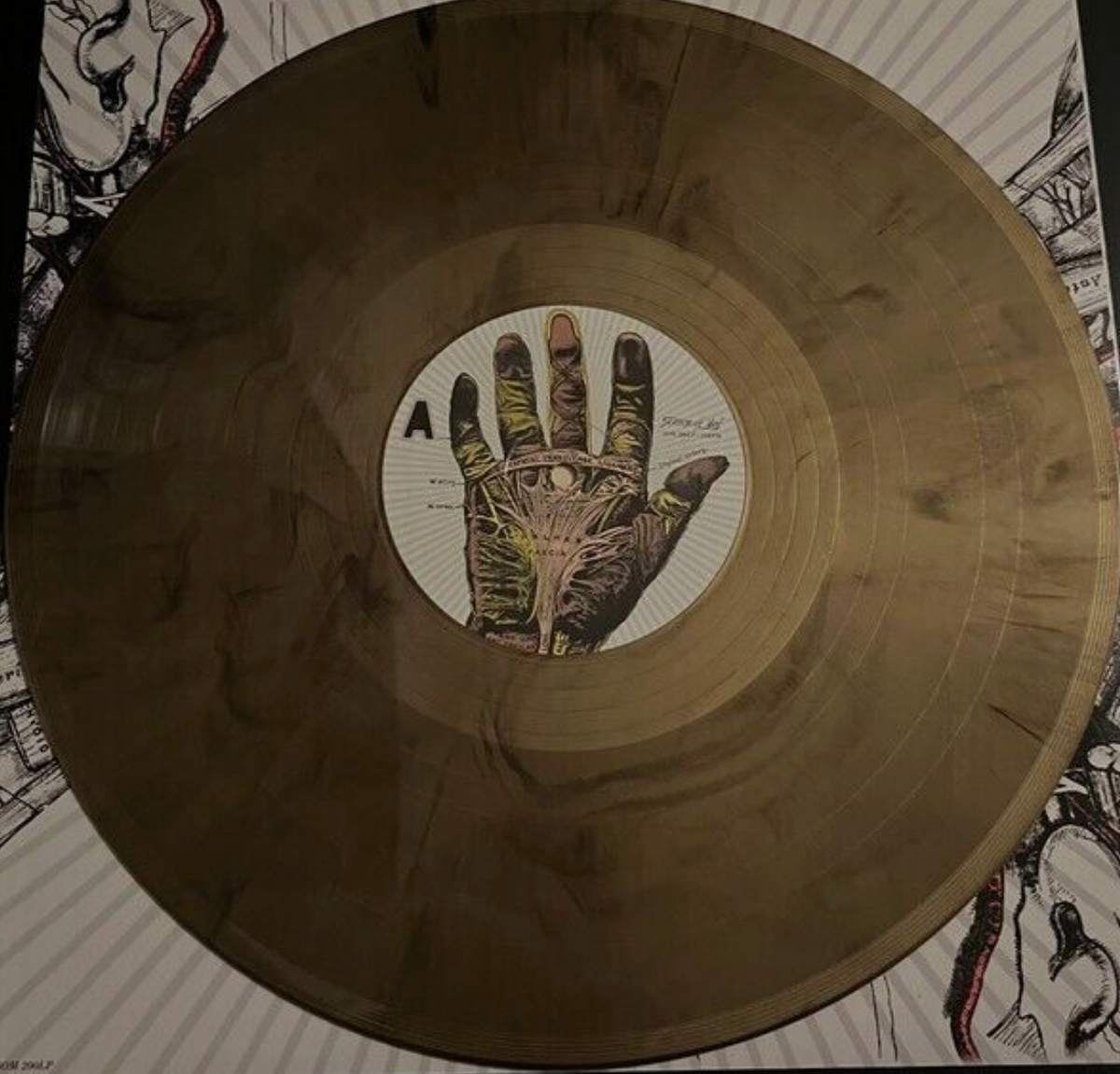 THE DILLINGER ESCAPE PLAN 'OPTION PARALYSIS' LP (Gold & Black Marble Vinyl)