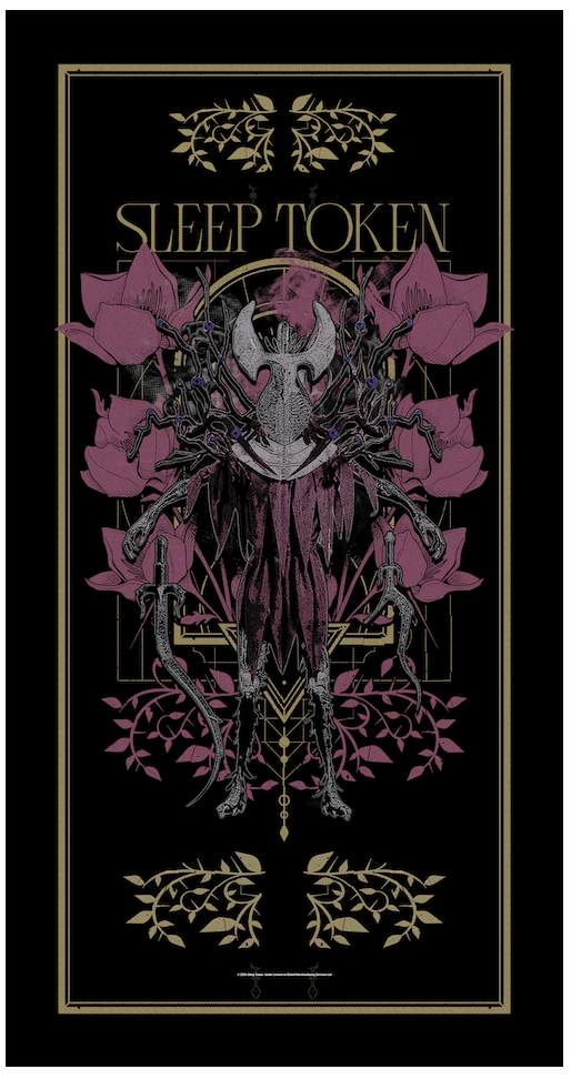 SLEEP TOKEN 'EVEN IN ARCADIA 3' BEACH TOWEL (32"x 63")