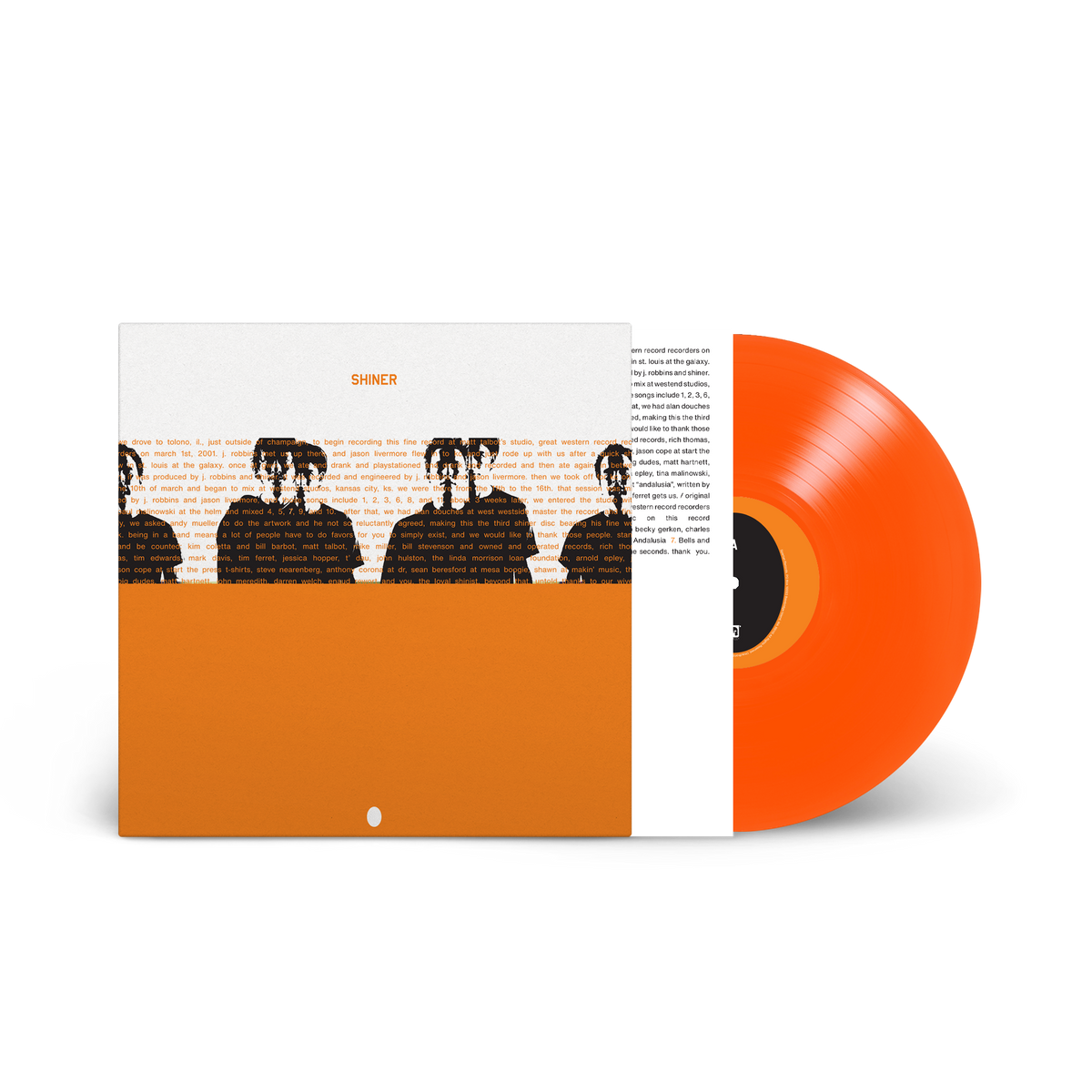 SHINER ‘THE EGG’ LP (Limited Edition – Only 300 made, Transparent Orange Vinyl)