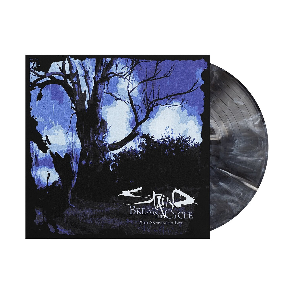 STAIND 'BREAK THE CYCLE' 25TH ANNIVERSARY LIVE LP (Black Ice/Black Wave Vinyl)