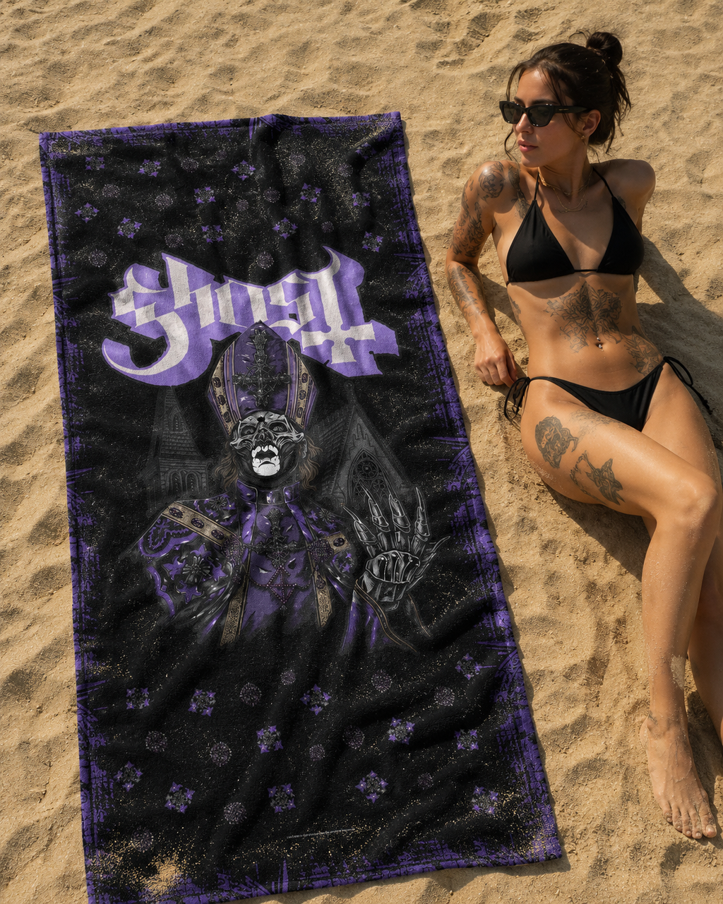 GHOST 'TALL MAN' BEACH TOWEL (32"x 63")