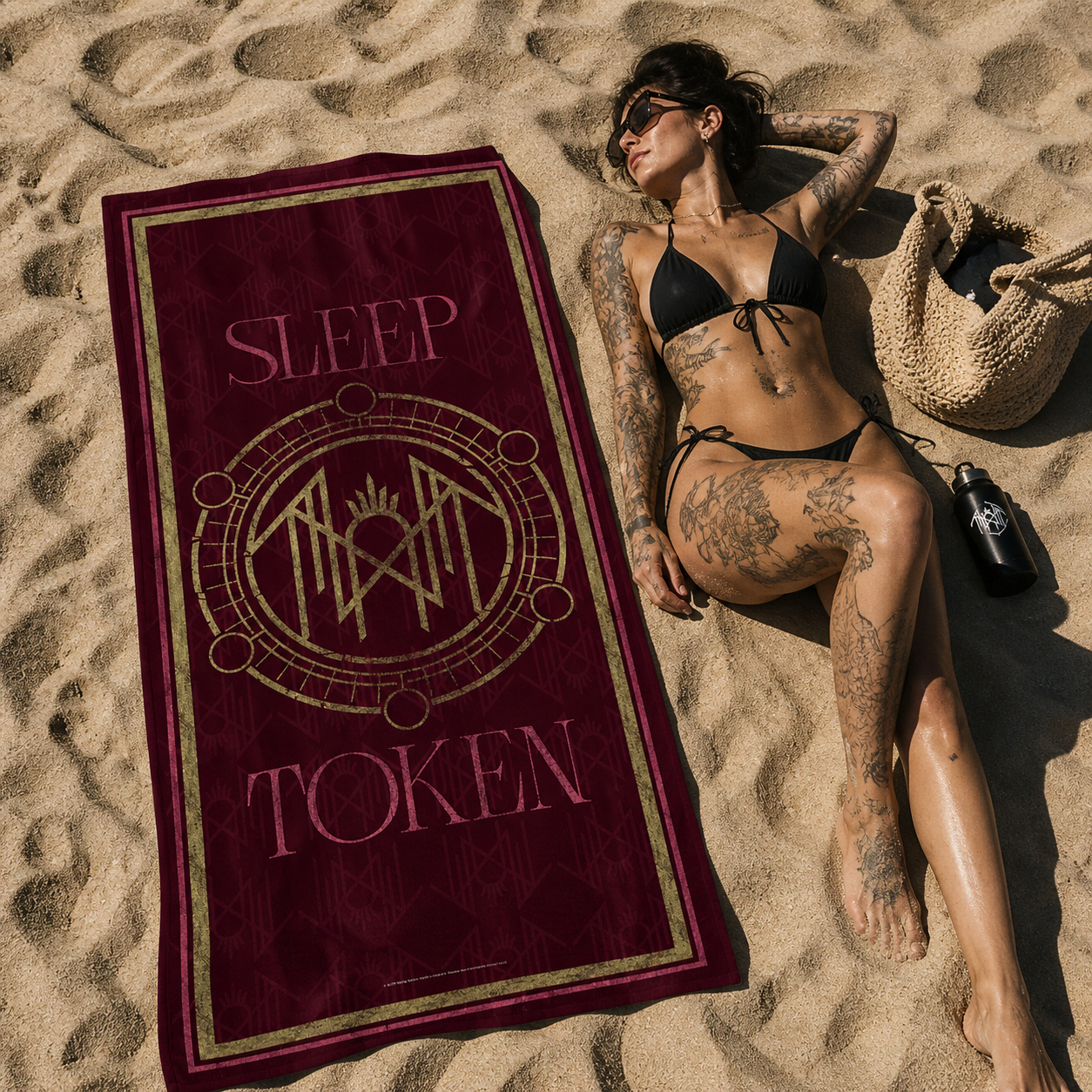 SLEEP TOKEN 'EVEN IN ARCADIA 4' BEACH TOWEL (32"x 63")
