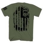 BLACK LABEL SOCIETY GREEN FLAG F/B T-SHIRT