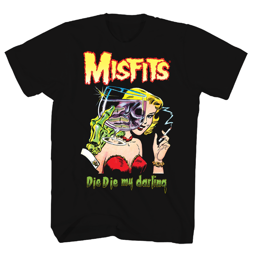 MISFITS DIE DIE MY DARLING BLACK T-SHIRT