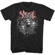 GHOST PAPA FACES T-SHIRT